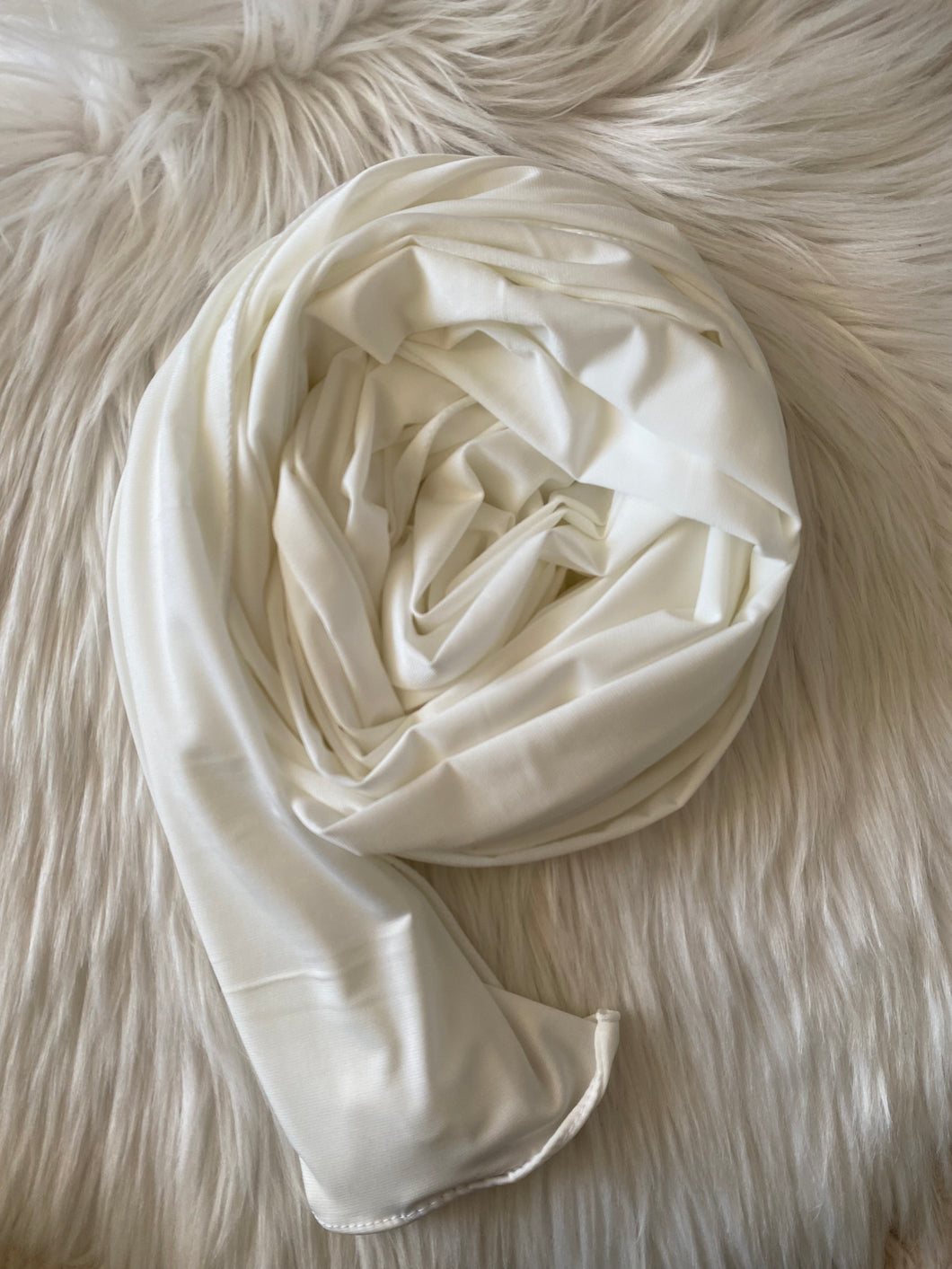 HIJAB BLANC CASSE