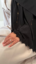 Charger l&#39;image dans la galerie, HIJAB JERSEY PREMIUM STRASS ONDULÉ NOIR

