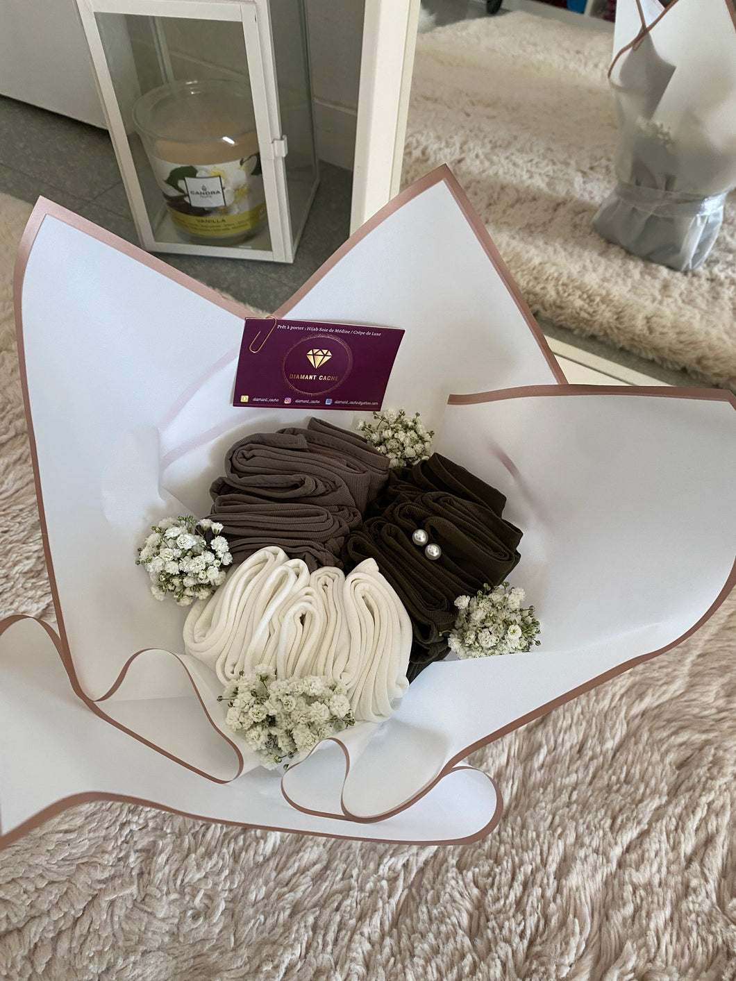 Packaging Bouquet 3 hijabs*