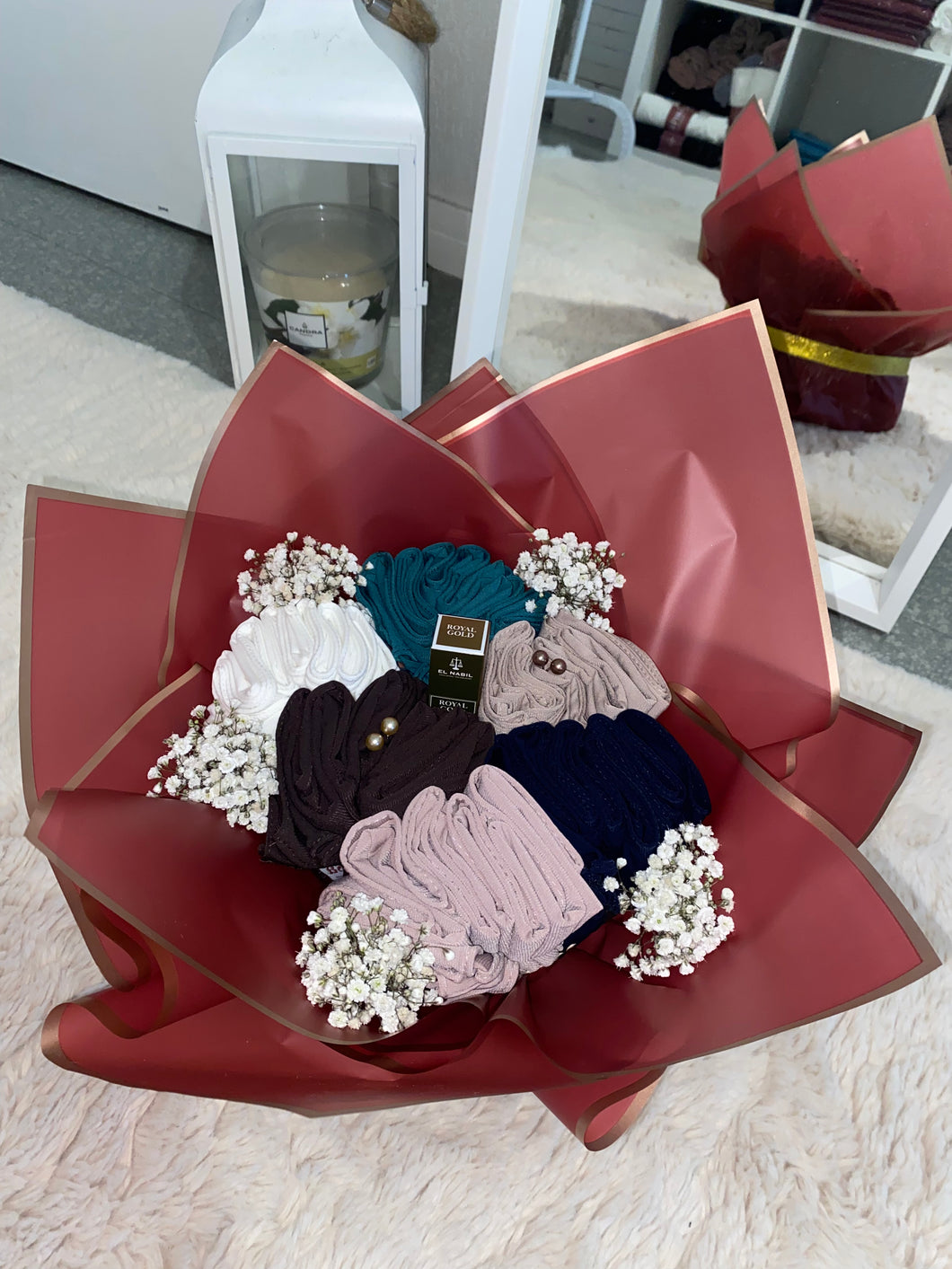 Packaging Bouquet 6 hijabs*